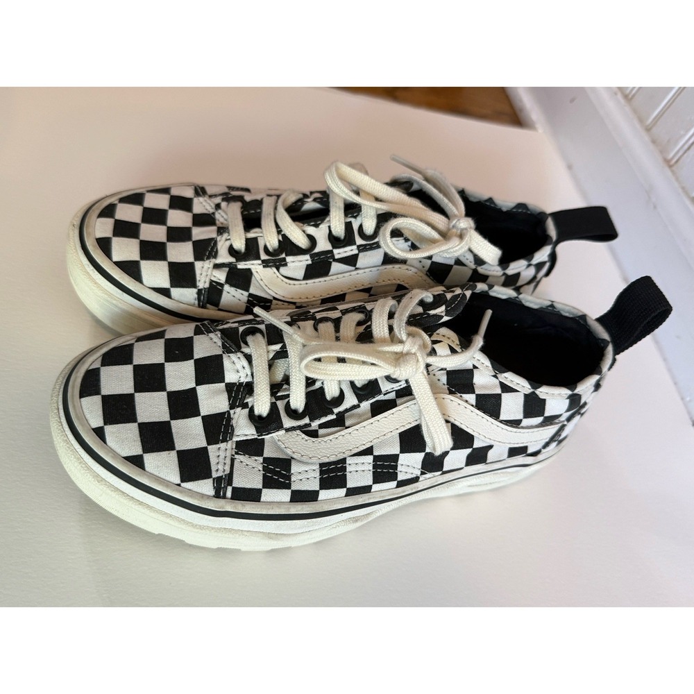 Vans Old Skool Black & White Checkered Lace Up Nice! Women's Size 6.5‎